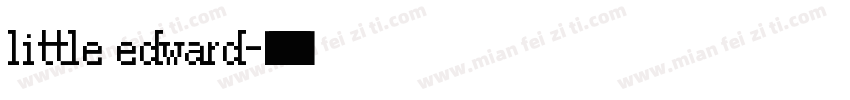 little edward字体转换